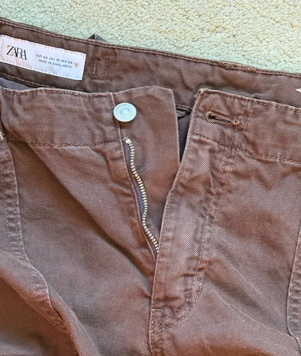 Brown Cargo Pants ZARA Women’s - Image 2