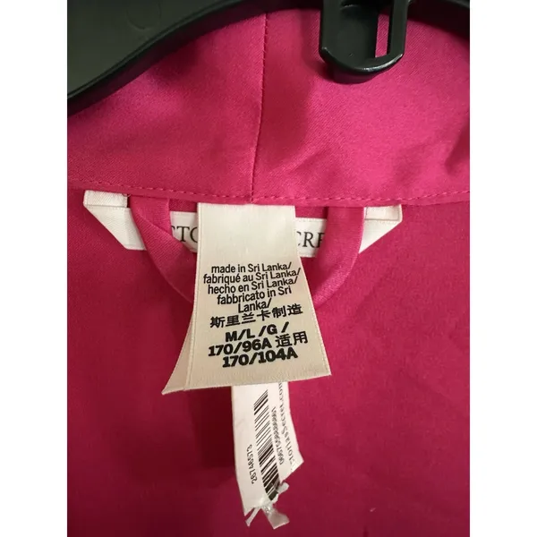 Victoria's Secret Pink Satin Robe Size M/L Kimono Sleeve Cover Up - Image 8
