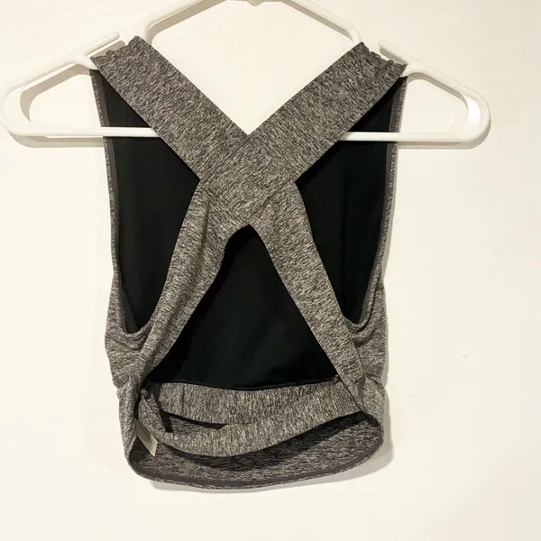Free People Movement Size‎ XS Grey Halo Crop Open Back Tank - Image 4