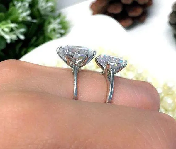 5ct halo 4.5 5 6 7 8 9 10 Diamond - Image 6
