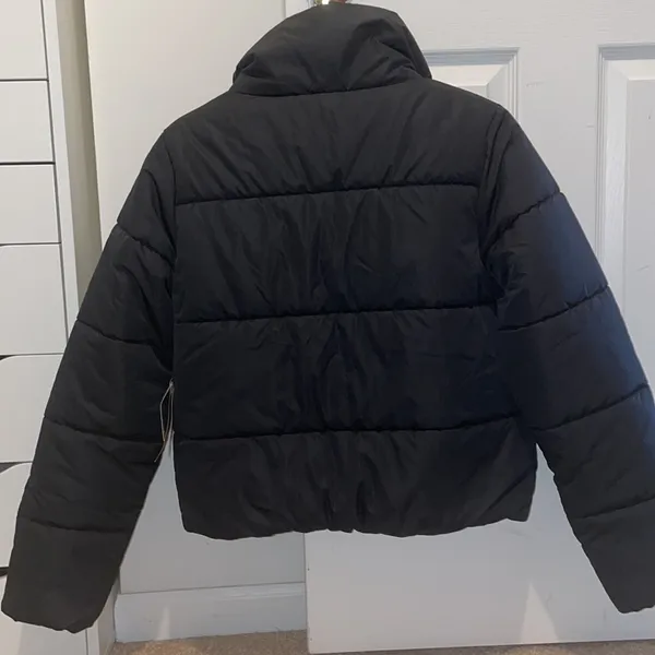 Womens New Vans Foundry Metallic Black & Pink Puffer Jacket - Image 12