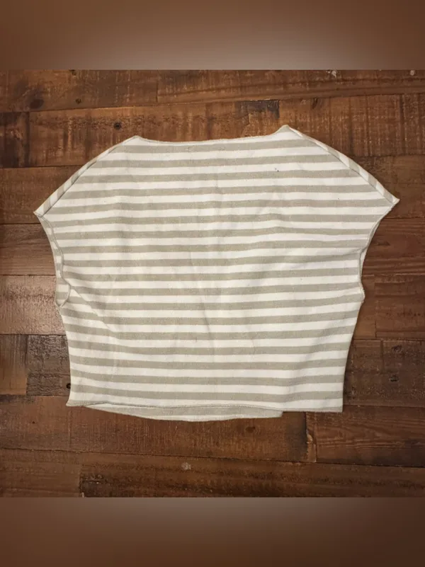 ZARA Striped Cap Sleeve Crop‎ - Image 2