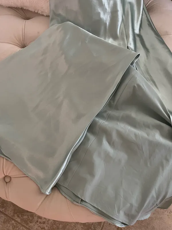 Birdy Grey Mia Dress Shiny Satin Sage - Image 8