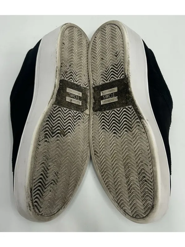 Tom’s AMBER Platform Slip On Leather Sneakers Shoes Women’s Size 9 Black - Image 9