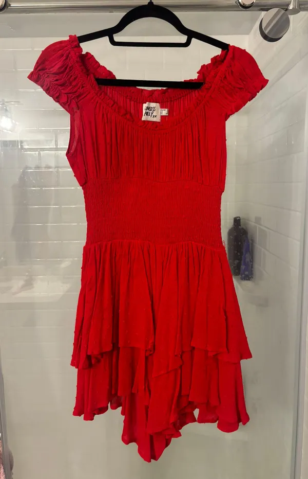 Princess Polly Red Romper - Image 4