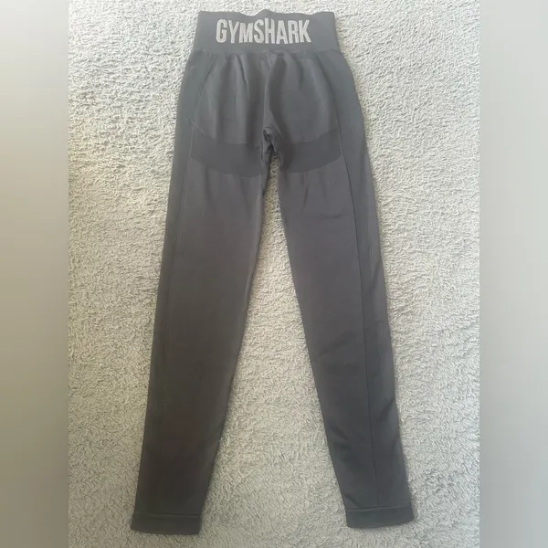 Gymshark Black Flex High Waisted Leggings With Booty Lift XS - Image 5