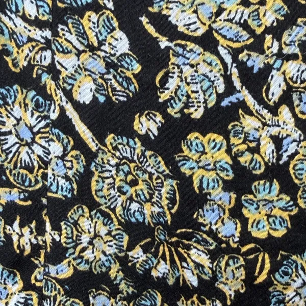 Free People Bohemian Mini Dress Black‎ Floral Babydoll Long Sleeve Womens 0 - Image 6