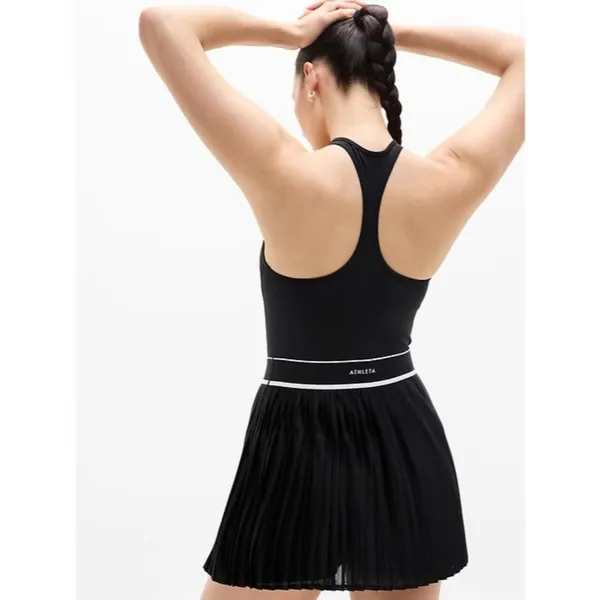 Athleta XS Power Serve Tank Dress Tennis Black X-Small Regular - Image 6