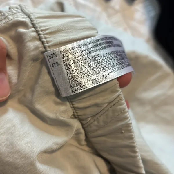 Zara  Light Gray/Tan Cargo Pants - Image 6