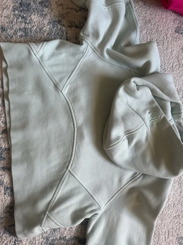 Lululemon Scuba Oversized Half-Zip Hoodie XS/S Mint Moment - Image 4