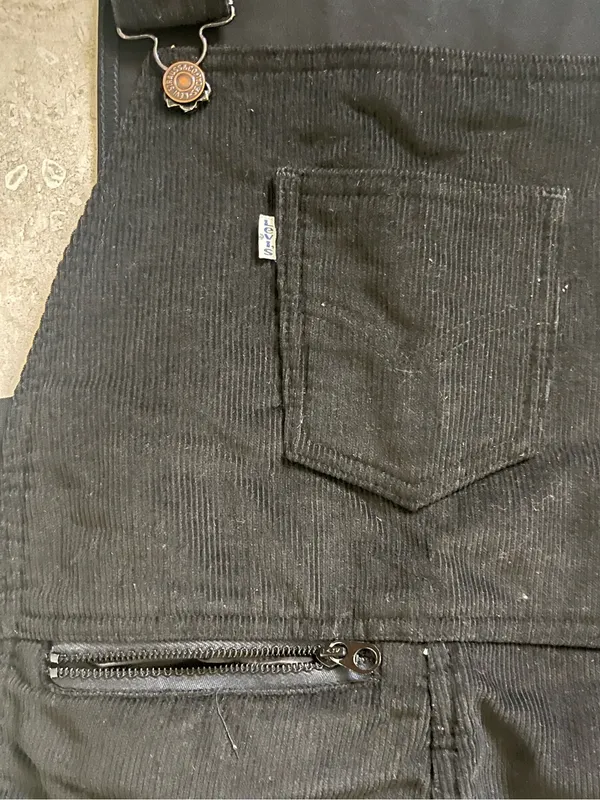 Vintage Levis ski overalls corduroy pants womens 12 - Image 5