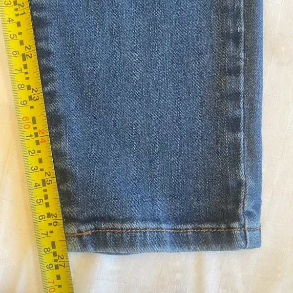Judy Blue Size 9/29 Buffalo Plaid Patch Skinny Blue Ripped Denim Jeans JB8268DK - Image 14