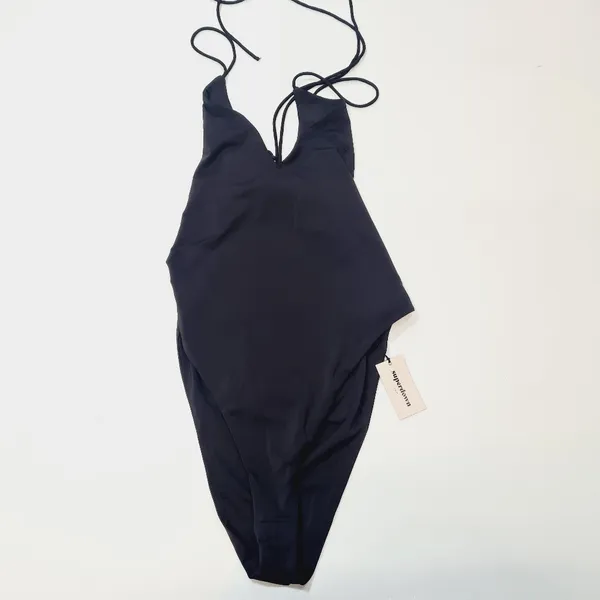 Superdown Rose One Piece in Black - Image 3