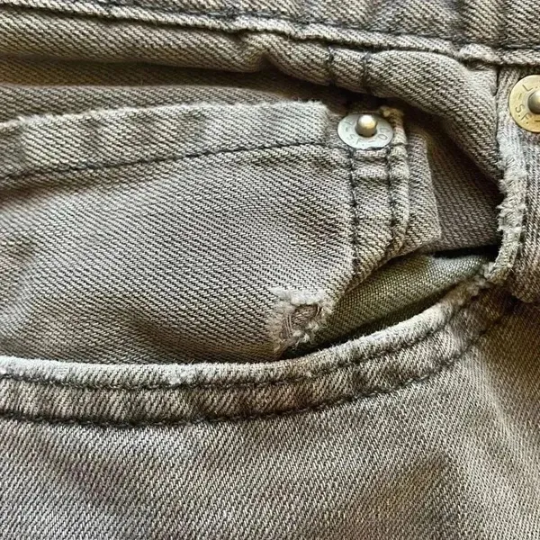 Levi’s Strauss Denim Jeans Black Gray #514 Straight Leg High Rise SZ 34 #1334 - Image 10