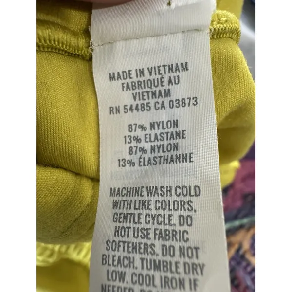 Offline by Aerie Real Me Leggings Size Small Yellow‎ 7/8 Smocked Waist Hi-Rise - Image 5