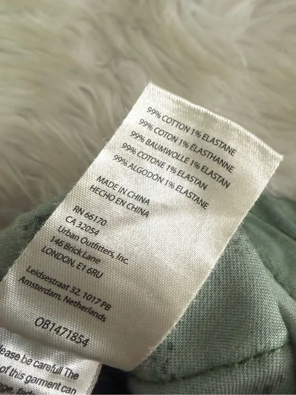 Pilcro Anthropologie Cargo Pants Size 26 Green Utility Cotton - Image 8