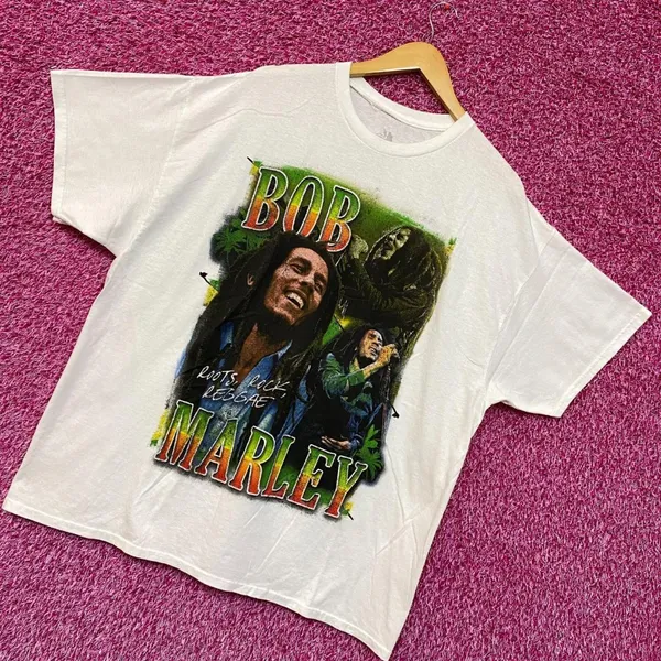 Bob Marley Roots, Rock, & Reggae Jamaican Tropical Tee 2X - Image 3