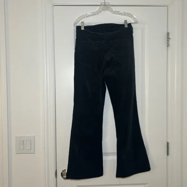 Gap 70s Flare High Rise Absolute Black Corduroy Pants 28 6R Retro Boho minimal - Image 4