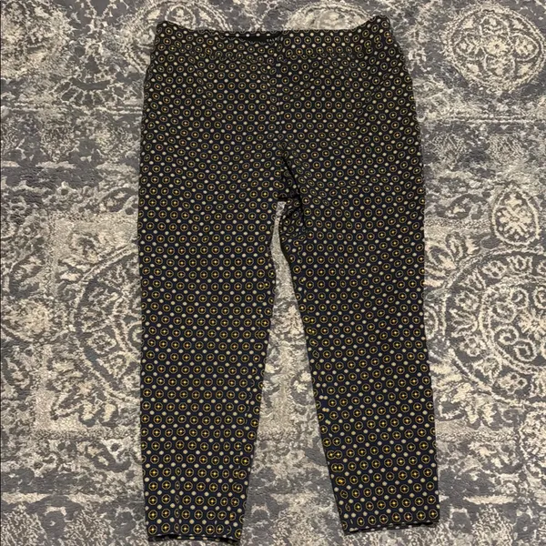 TALBOTS ESSEX ANKLE PANTS - GEO HEARTS Size 16 - Image 2