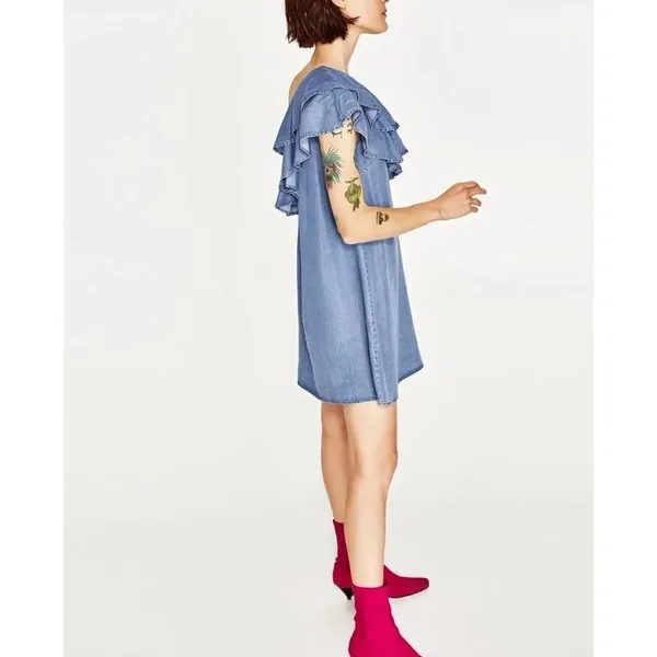 ✨ Hp✨Frilled Asymmetric Dress:✨ - Image 5
