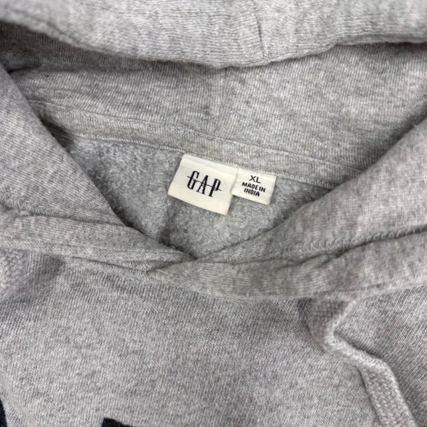 Gap gray minimalistic retro hoodie - Image 2
