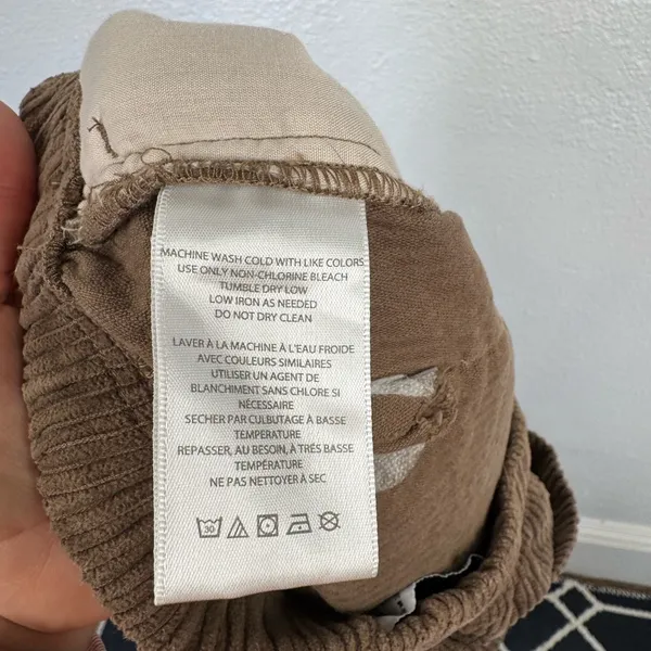 Urban Outfitters Pants Womens S Brown Corduroy Pull-On Straight Leg Drawstring - Image 7