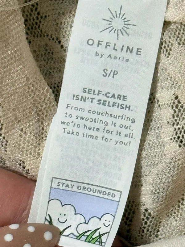 Offline by Aerie Go With the Flow Lace Split Leg Pants Cream S|P - Image 12