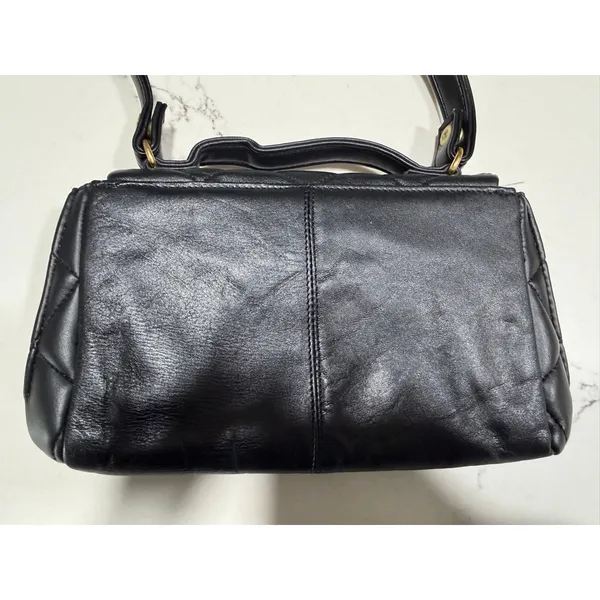 NEW Black Quilted Crossbody Bag OR Clutch Purse 10” - Image 3