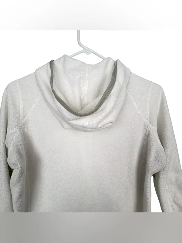 NORTH FACE Polartec Classic Women’s White Fleece Zip Hoodie Size S - Image 5