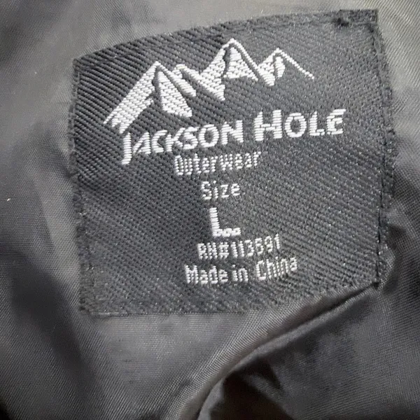 Jackson Hole Puffer Vest Women Large Black Quilted Full Zip Outdoor Hiking Layer - Image 6