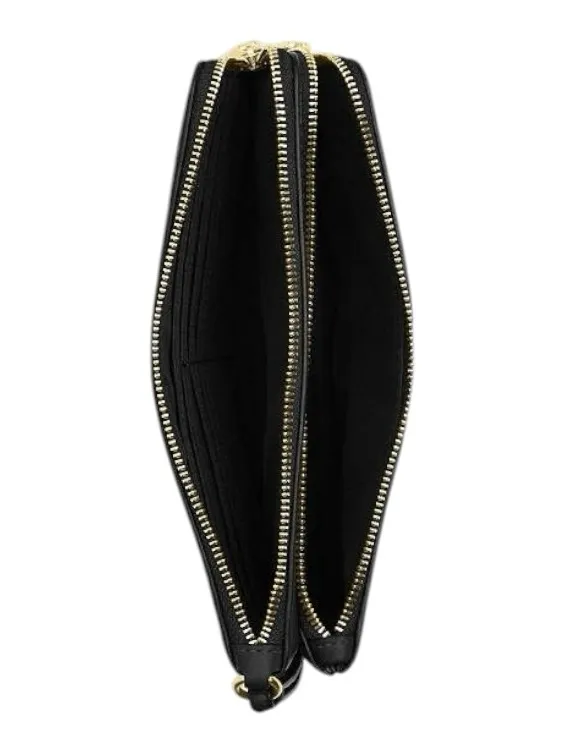Coach Black Pebble Leather Double Zip Large Wristlet Wallet MSRP $198 NWT - Image 3