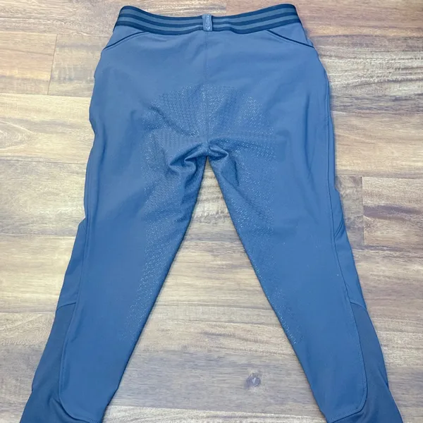 LeMieux Womens Full Seat Silicone Grip Breeches Charcoal Gray Size US 30 UK 14 - Image 8