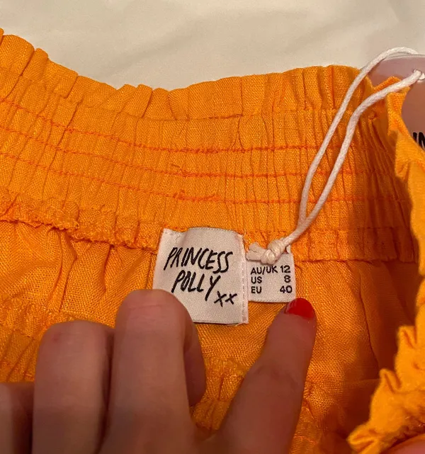 Princess Polly Orange  Skirt - Image 3