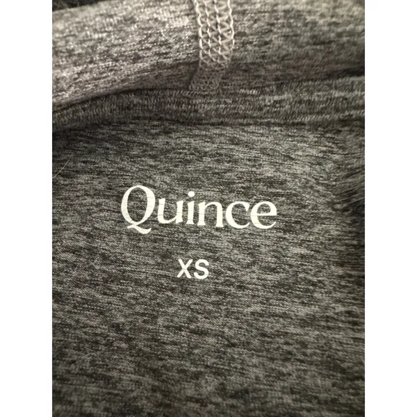 Quince flowknit gray pullover hoodie xs - Image 3
