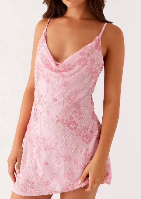 Peppermayo Pink Sparkle Dress - Image 2