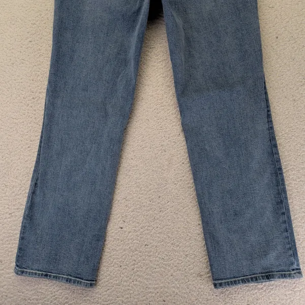Hudson Los‎ Angeles Women's Straight Leg Jeans Blue Medium Wash Flap Pocket 12 - Image 8