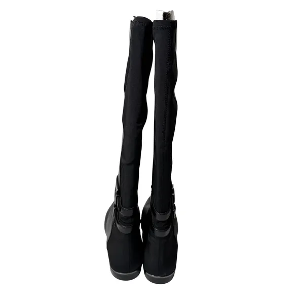 White House‎ Black Market Alexa Tall Boot High Zip Leather Riding Womens 7.5 - Image 3