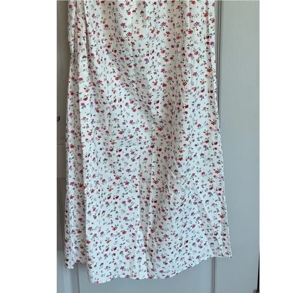 French‎ Connection Strapless Floral Maxi Dress Cerise Pink Multi Cotton - 0 NEW - Image 10