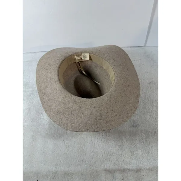 Altard State 100% Wool Brick Brown Hat Brim‎ Sz 14-3-4 Packable Leather Accent - Image 8
