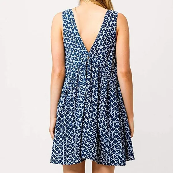 Rip Curl NWT Blue Batik Print Dress - Image 2