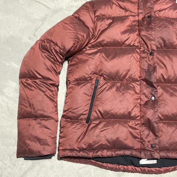 Lululemon Wunder Puff Coat Jacket Puffer 600 Down Size 4 Sunset Orange *STAINED* - Image 2