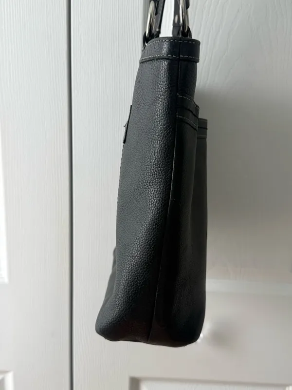 Y2K Coach Penelope Black Pebbled Leather Mini Tote Shoulder Bag - Image 4