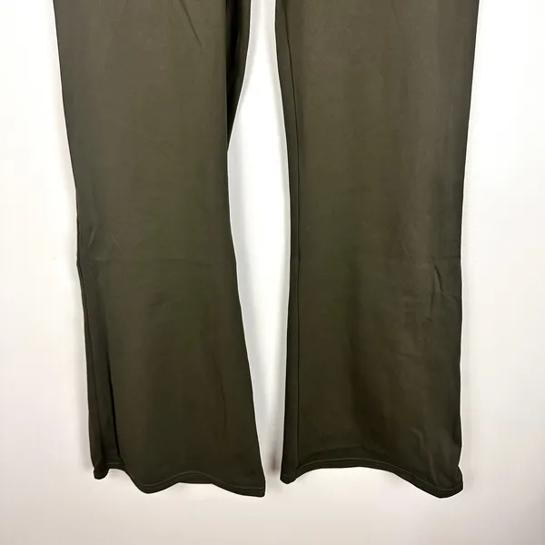 Halara Flare Pullon Dark Green 4 Way Stretch Trousers XL NWT Athleisure Travel - Image 8