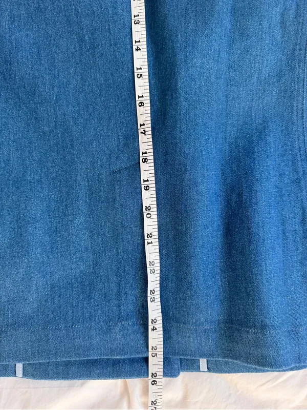 Sezane Christie Denim Blazer Baby Blue Double Breasted Jacket NWT US 4 FR 36 - Image 13