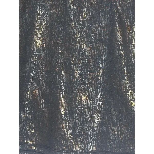 Lilly Pulitzer Sabbia Luxletic Skort Black Gold Metallic Foil Activewear Women M - Image 2