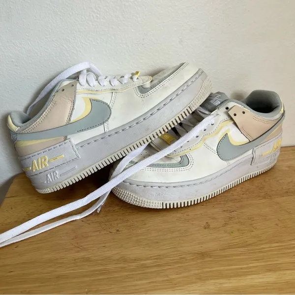 Nike Air Force 1 Shadow Pastel Sneakers - Women's‎ Size 6.5 US - Multi-Color - Image 8