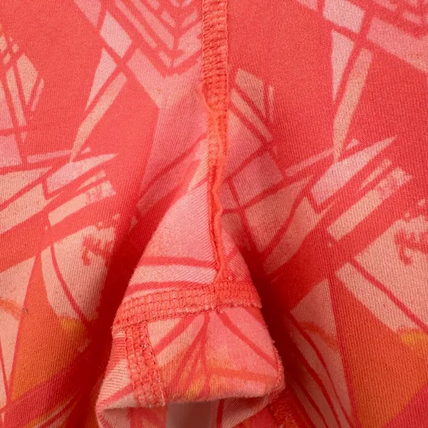 Alo Size Medium Leggings Pink Geometric Capri Cropped‎ Athletic Gym Running - Image 3
