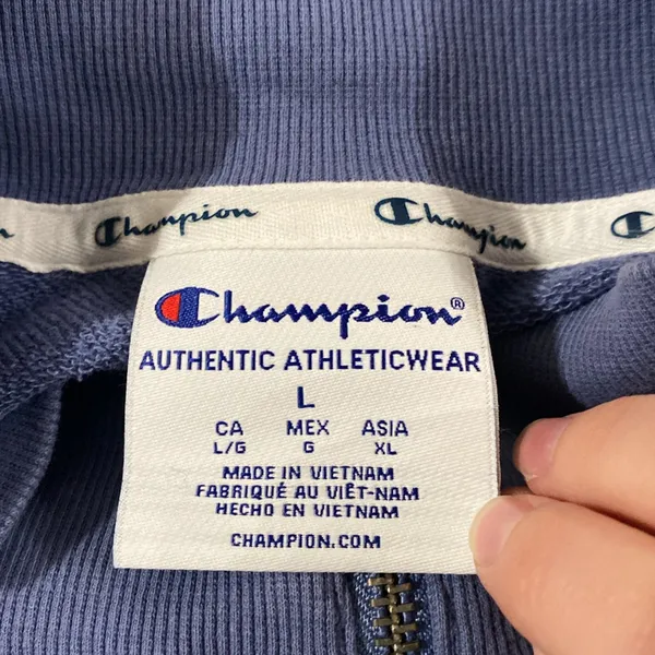 Champion Campus Colorblocked Half Zip Sweatshirt size L - Image 11