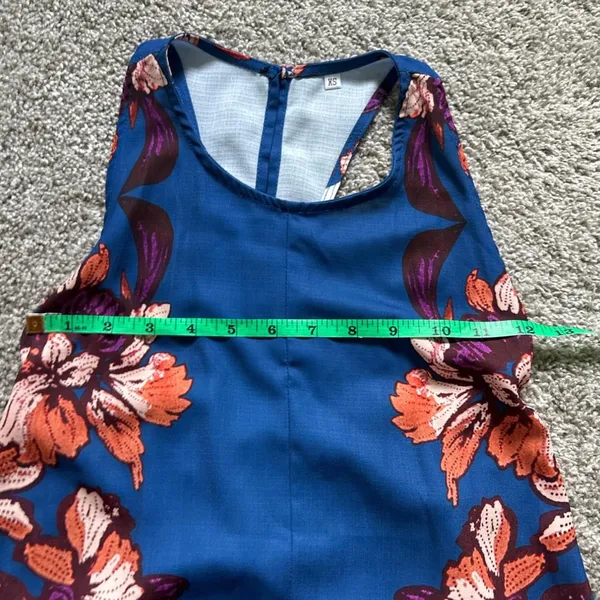 No brand Floral Swing Dress - Blue - Image 6