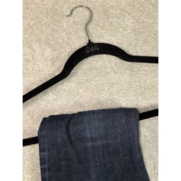 adriano goldschmied jeans womens stevie straight dark wash low rise‎ 25r - Image 10